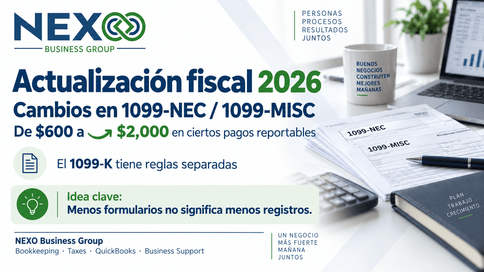 2026 tax update about changes to Forms 1099-NEC and 1099-MISC